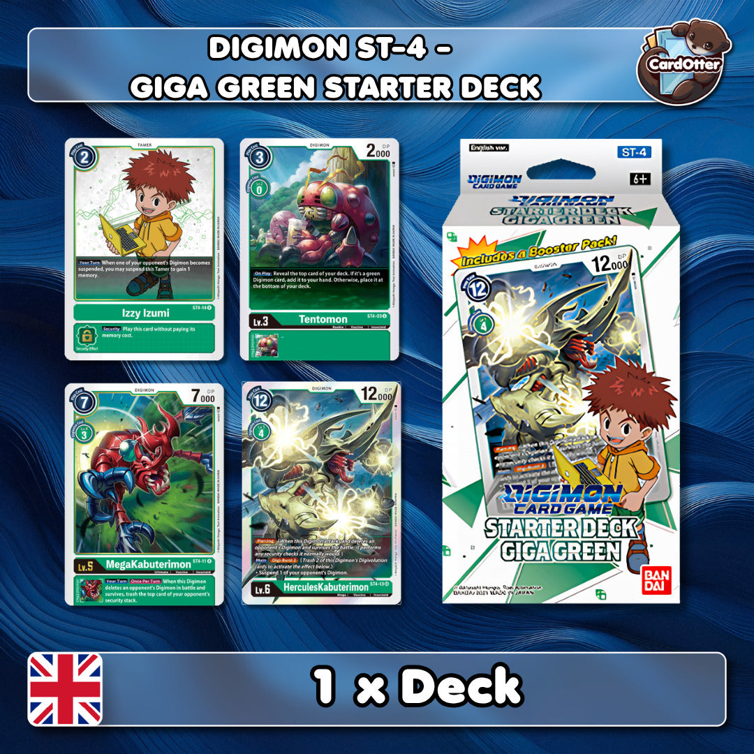 Digimon Card Game - ST-4 Giga Green Starter Deck - ST-4 - ENG - 1x Deck