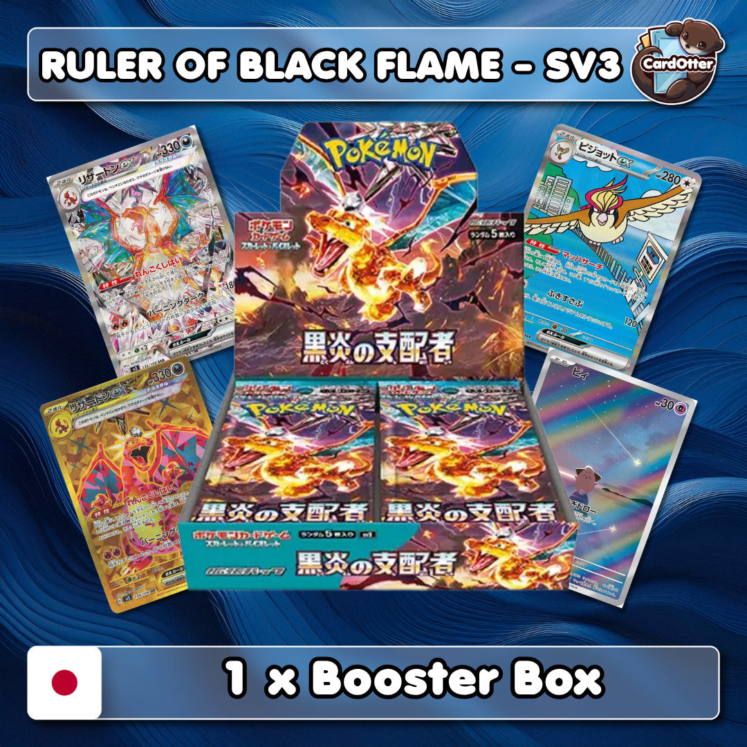 Pokemon TCG | Ruler of the Black Flame - sv3 - JPN - 1x  Booster Box