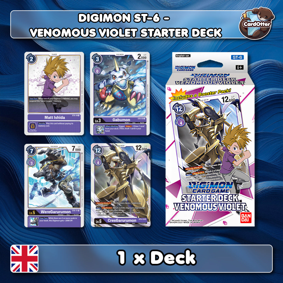 Digimon Card Game - ST-6 Venomous Violet Starter Deck - ST-6 - ENG - 1x Deck