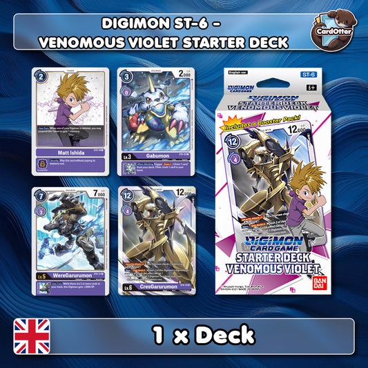 Digimon Card Game - ST-6 Venomous Violet Starter Deck - ST-6 - ENG - 1x Deck
