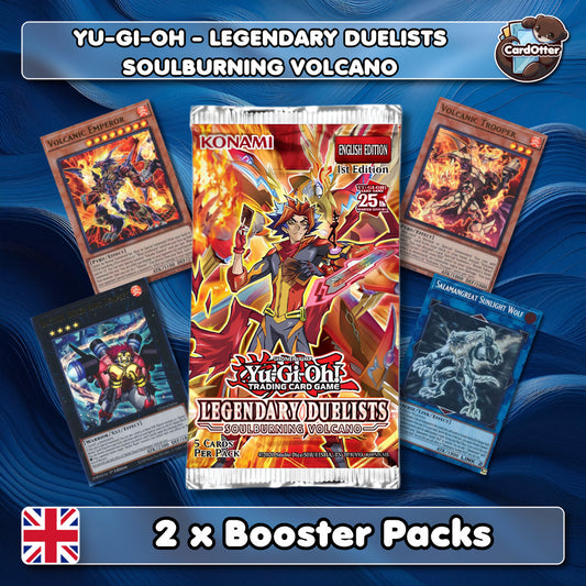YGO | Legendary Duelists Soulburning Volcano - LD10 - Yu-Gi-Oh - English - 2x Booster Packs