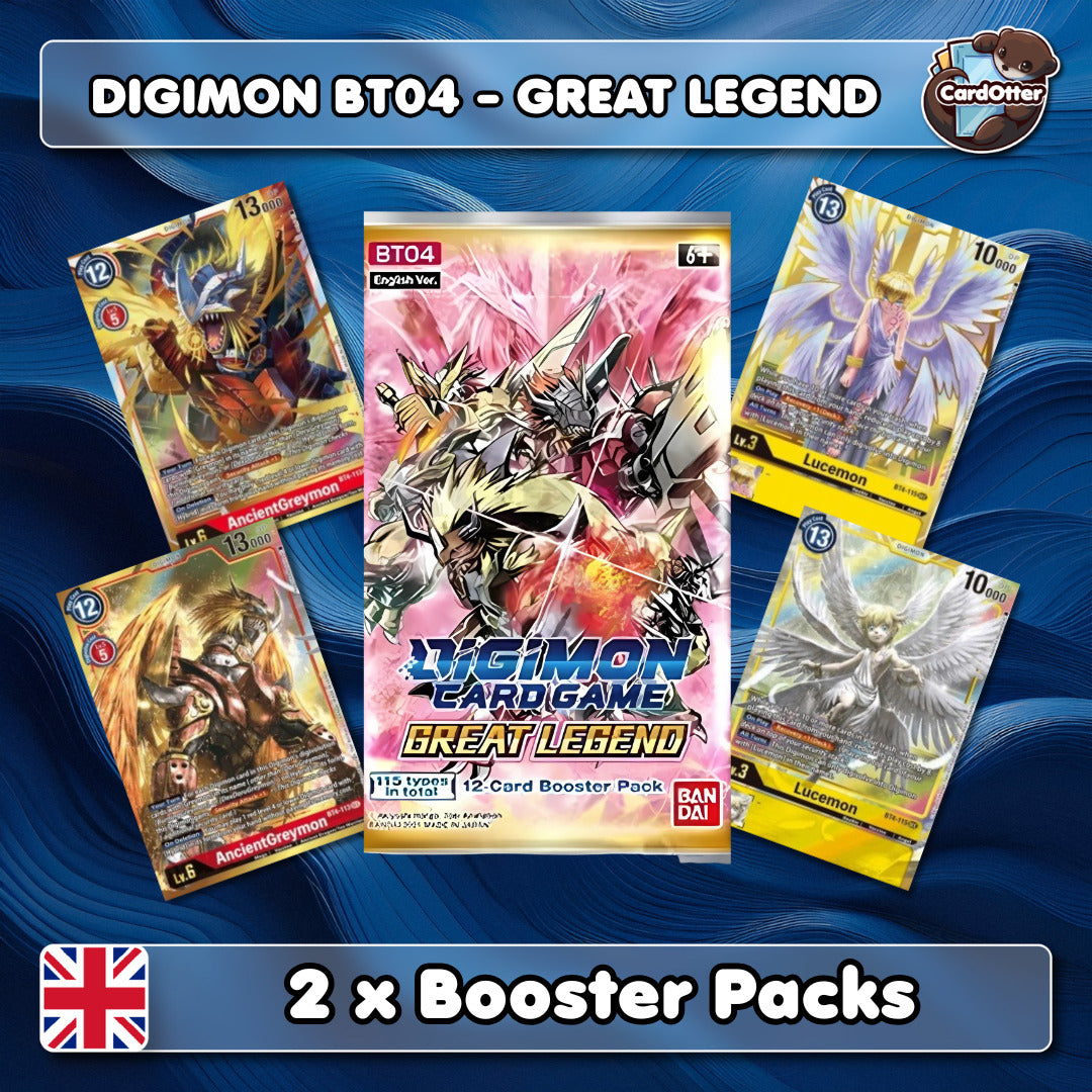 a | Digimon Card Game - Great Legend - BT04 - ENG - 2 x Packs
